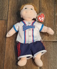 TY Beanie Kids 1997 Buzz Sports Uniform 10  Plush Doll NWT - VTG 1997