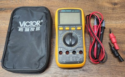 Victor VC9805A+ Manual Digital Multimeter For Diagnostic Component Testing