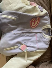 Disney Parks Stoney Clover Lane Lavender Varsity Jacket Women’s Size XL - NEW 