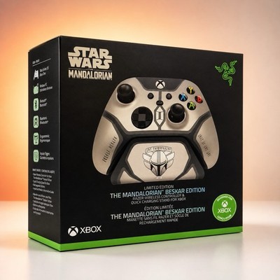 Razer Xbox Mandalorian Beskar Wireless Controller + Quick Charging Stand