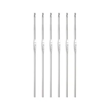 6 Pcs Stainless Steel Crochet Hook 1.75mm Knitting Needles for DIY Craft Yarn