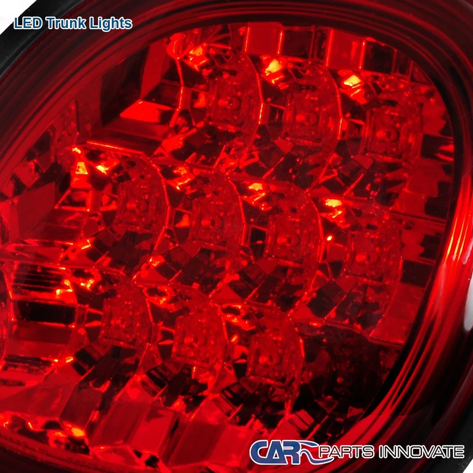 Fits 98-05 Lexus GS300 400 430 Rear Red Clear LED Tail Lights+Trunk Lamps 4PC - Image 4 of 4