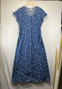 princess polly baby blue dress Denim Teacher Dress