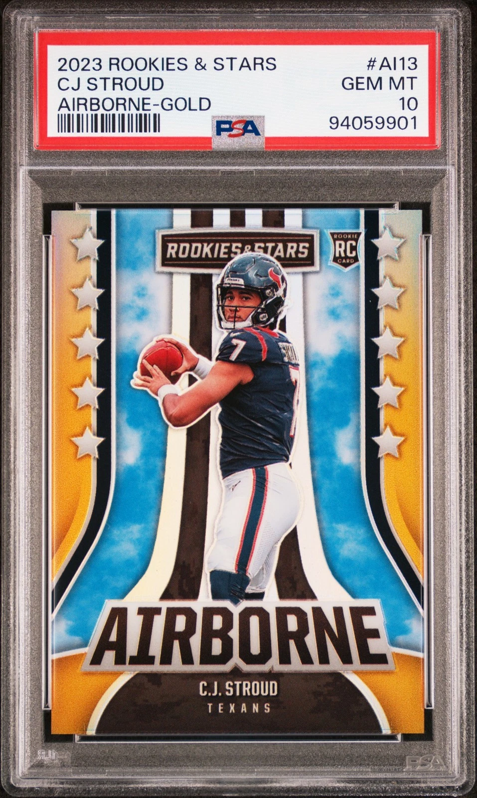 CJ Stroud Panini Rookies & Stars Airborne #AI13 Gold