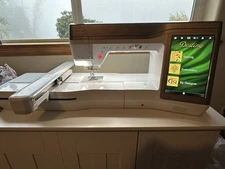 Baby Lock Destiny BLDY Sewing Embroidery Machine with Sewing Cabinet and Cases