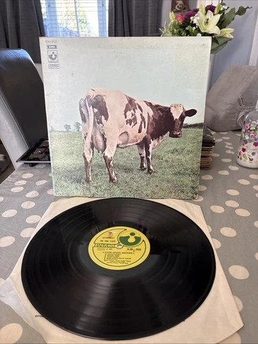 Pink Floyd Atom Heart Mother Vinyl LP 1970 RARE ITALIAN PRESSING VG+/VG+