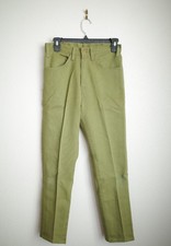 Levis Vintage 70's Pants Green Size W28 x L26.5 Big E Sta Prest Levi Strauss EUC