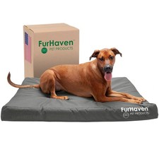 Furhaven Water-Resistant Orthopedic Dog Bed for Large Dogs w/ Removable Washable