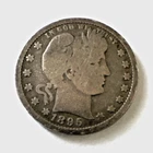 1896 Barber 25C US Quarter Silver 0.9 Business Strike Philadelphia Mint KM#114