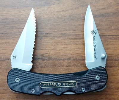Smith & Wesson Taschenmesser Einhand-Messer CK2EL mit 2 Klingen Surgical Steel