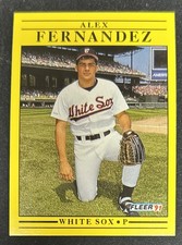 1991 Fleer Alex Fernandez Baseball Rookie Card RC #117 White Sox Pitcher VG O/C. rookie card picture