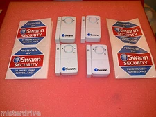 Lot of 6 Swann TM SW351-MDA Window & Door Magnetic Alarm Sensor SW351-MD2