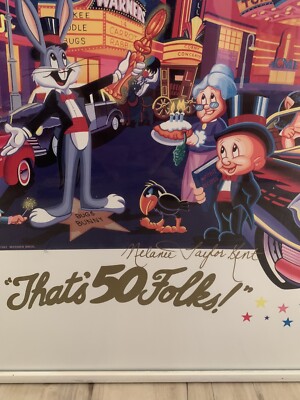 That's 50 Folks! ポスター メラニー・テイラー・ケント 額縁付 限定30