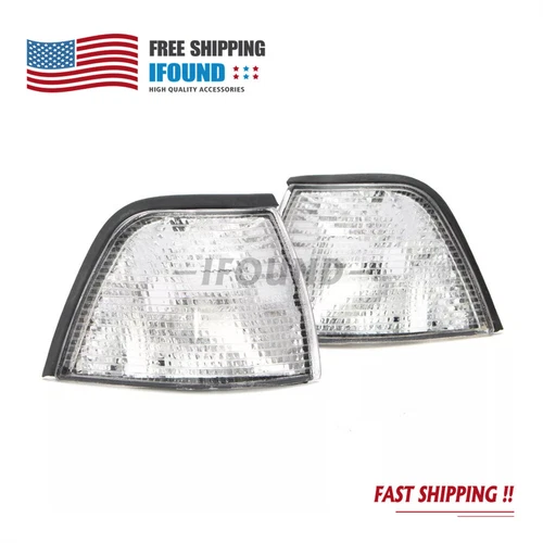 2X Clear Corner Light Turn Signal for BMW E36 318ti/328i/318i Sedan 1992-1999