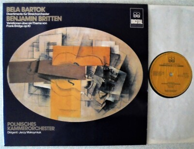 Bartok Divertimento Britten Frank Bridge Jerzy Maksymiuk Signed MD+G G 1180 ANM 
