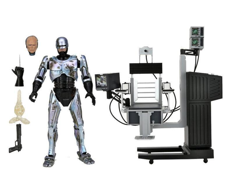 NECA Robocop Ultimate Battle Damaged Robocop with Chair 7"" Scale Action Figure