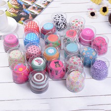 100 pezzi stampi per cupcake casuali, stampi per muffin di carta