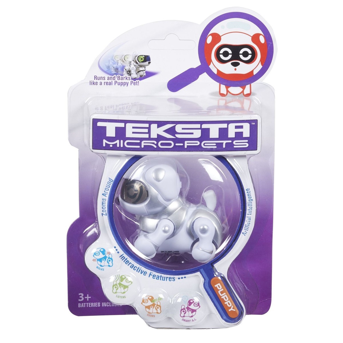 Robotic Puppy Teksta Purple Kitty Teksta Kitty Techno Cat Robot Toy UK