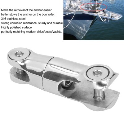 Boat Anchor Swivel Connector Double Joint 316 Stainless Steel Hardware For LIF