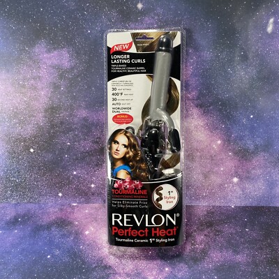 Revlon Perfect Heat 1'' Barrel Curling Iron 3X Ceramic for Medium Curls & Waves