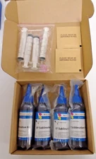 Ink Refill Kit 4 Bottles Cyan EP Sublimation Ink With Syringes New Sealed F/S