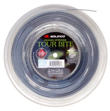 Corda tennis ruvida diamantata Solinco Tour Bite - mulinello da 1,20 mm / 17 - 200 m - argento