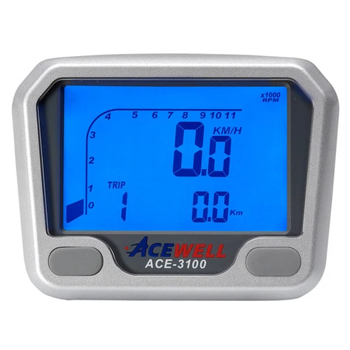 Acewell 3100 Digital Speedometer Tacho Speedo Motorbike Car Tractor Buggy