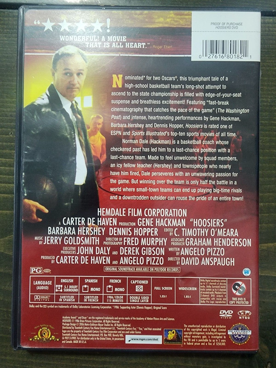 Hoosiers DVD | eBay