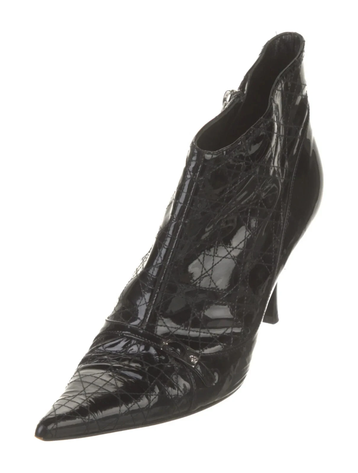 Bottes en cuir motif cannage Christian Dior 7,5