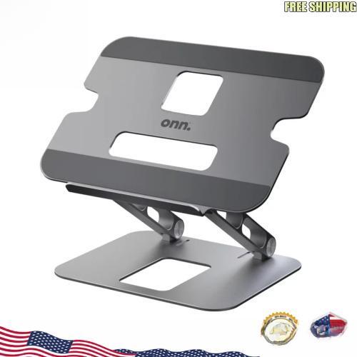 Laptop Stand W/ Nonslip Pad Adjustable Angle Height Foldable Storage Holder NEW-image