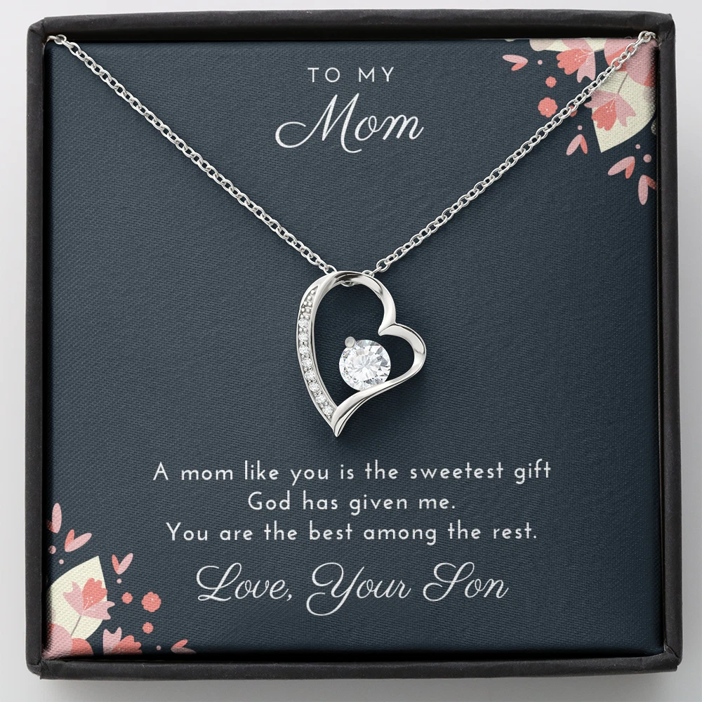 Mothers Day Gifts From Son Necklace - Best Gift for Your Mom