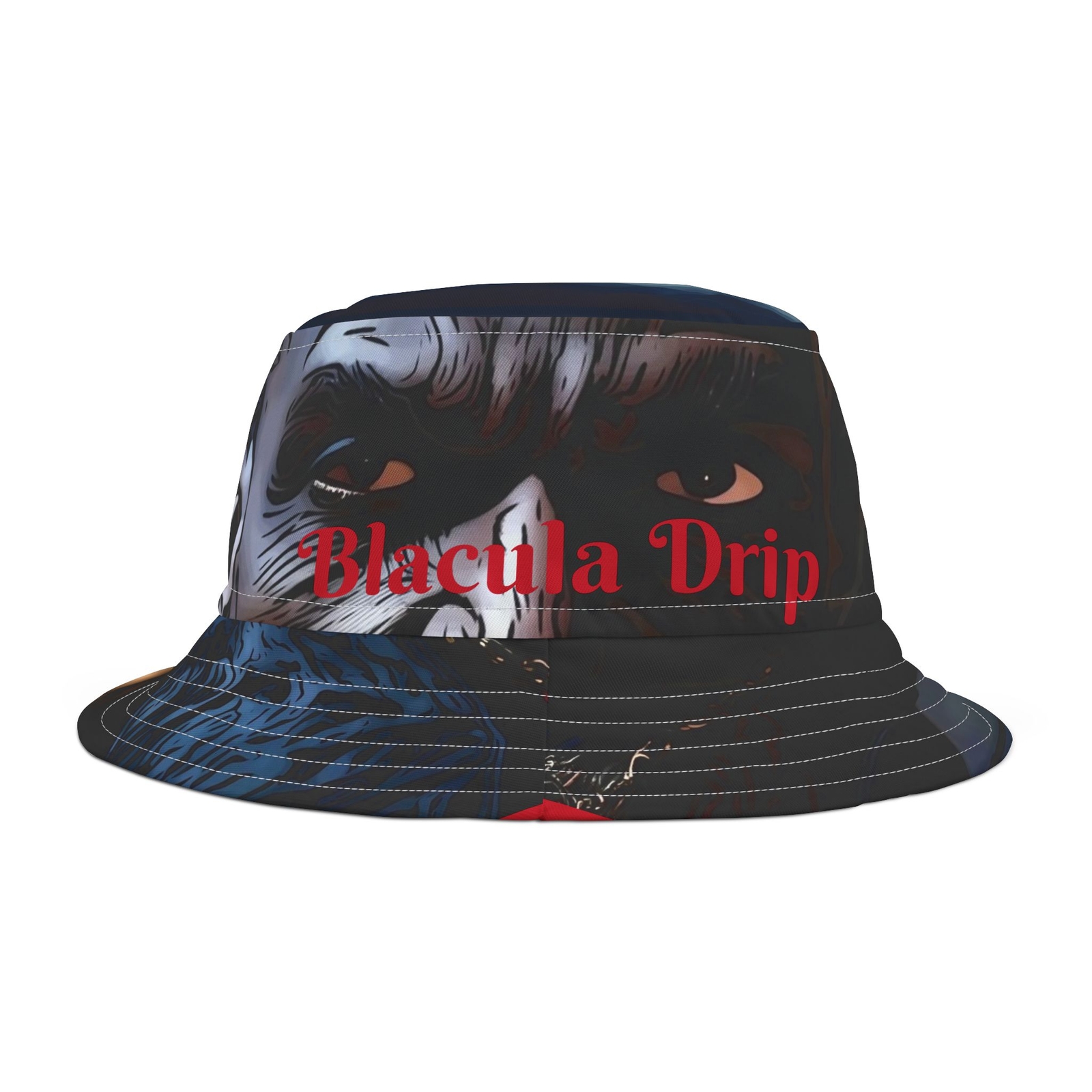 Trendy All-Over Print Bucket Hat for Stylish Sun Protection  -image