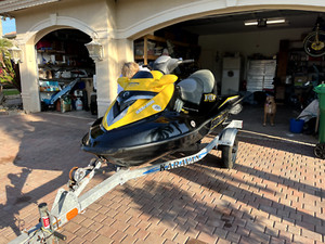 2008 Sea Doo Wave runner RXT 215 Supercharged IC 22hrs TT plus new  trailer