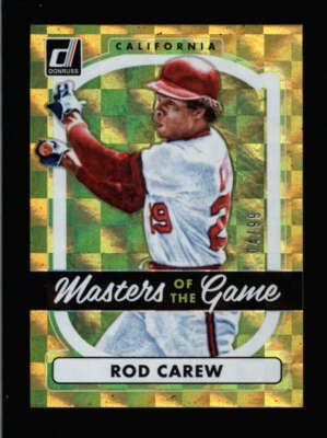 ROD CAREW 2017 DONRUSS #MG-10 MASTERS OF THE GAME GOLD #04/99 BC6609