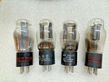 80 Rectifier Tube Lot: Arcturus Hitachi Sylvania Tung-Sol Tube Roller Lot