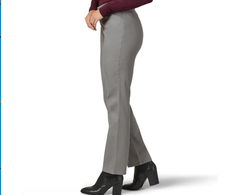 Lee All Day Relaxed Fit Straight Leg Women's Plus Black Pants 28W Long 4850301 - Picture 3 of 4
