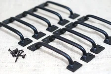 10 Drawer Pulls Black Style Cabinet Handles Grasp Door  Kitchen Window Pull