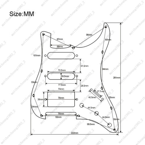 Guitar HSS Loaded Prewired Pickguard Multi Switch Coil Splitting For ST Green - Picture 3 of 9