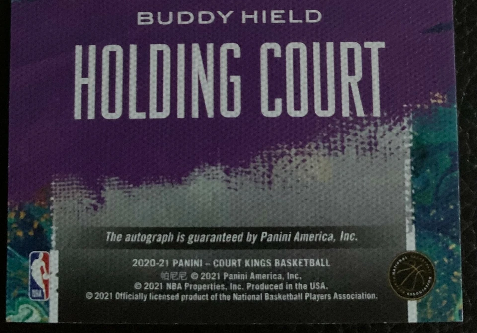 2020-21 Panini Court Kings Buddy HIELD Auto 06/99 - Image 3 of 4