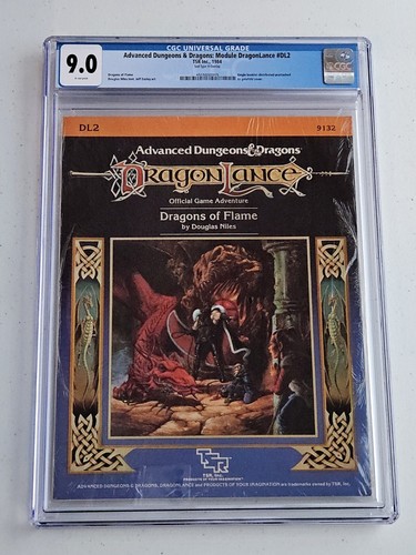 CGC 9.0 - D&D: DRAGONLANCE Dragons of Flame DL2 SEALED Module -  Lord Verminaard - Picture 1 of 3