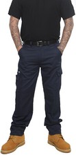 Mens BWM Lightweight Cargo Combat Work Trousers Size 28 to 52 & Knee Pad Pockets