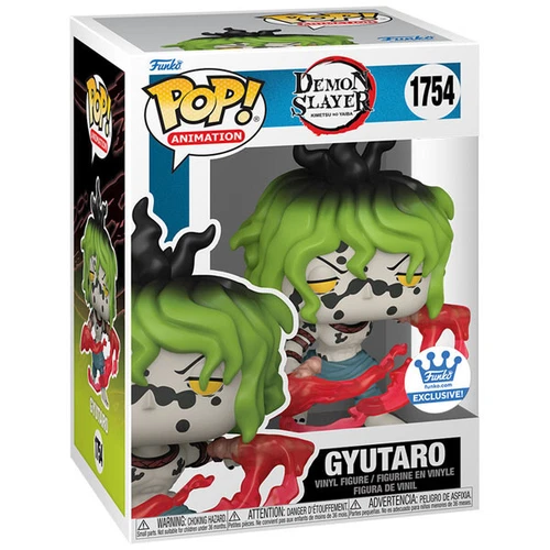 Funko POP #1754 Demon Slayer Gyutaro Blood Attack Exclusive Figure New In Stock