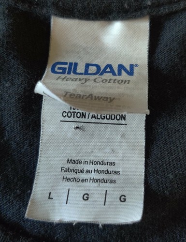 Vintage Hustle California 90's Gildan Graphic Fluorescent Logo T-Shirt Large L - Picture 3 of 4