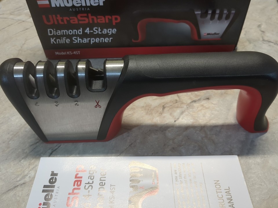 Mueller Utra Sharp Diamond 4in1 4Stage Knife Sharpener Model KS4ST