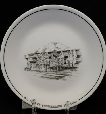 Corelle Limited Edition Collectors Plates, W C Decker Engineering Building Vtg