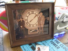 1990 Back to the Future 3 Doc Marty Clock Photo 8 x 10 Movie Memorabilia McFly