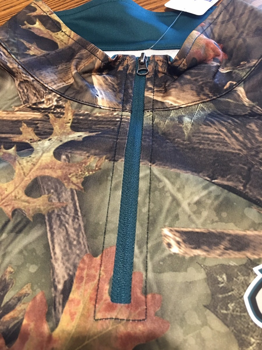 Philadelphia Eagles NFL Men's Camo TX3 Cool Quarter Zip
