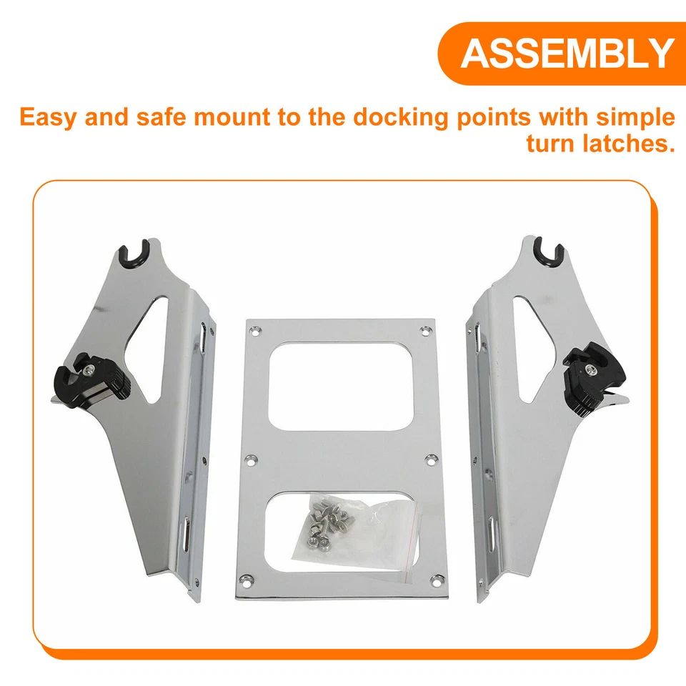 Razor Pack Trunk Two up Rack Backrest For Harley Tour Street Road Glide 2014-25 - Image 4 of 4