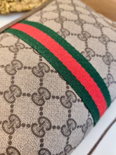 Gucci ophidia camera bag Cartero Hombro Lona Gg E Insertos de Piel Vintage - Imagen 23 de 24