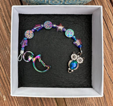 Handmade Celestial Owl Keychain - New In Gift Box